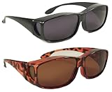 Sun Shield Fit Over Sunglasses with Polarized Lenses - Fit Over Prescription Glasses