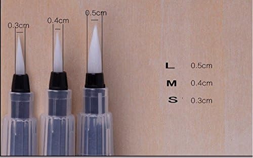 New 3pcs Artist PaintBrush Pen Brushes Watercolor Round Set Size S M L Art Supplies