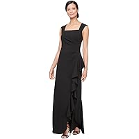 amazon alex evenings mother of the bride dresses Mid Mod Gal, Cocktail Martini Womens Tank Dress Midi Wrap Round Neck Sleeveless Sundress L main image 0