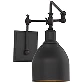 1-Light Adjustable Wall Sconce in Oil Rubbed Bronze