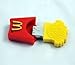 Sandios 8GB Design Data Travel USB 2.0 Flash Drives Memory Stick Pen Thumb Drive - Cute French Fries Shape Red Box Fast Junk Food Take Home Potato Slices Chip Toy Gifts [1pc]