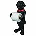 Rivers Edge Products Novelty Toilet Paper Holder Stand, 21.5 Inches Tall, 1 Roll TP Holder, Bath Accessories, Bathroom Decor, Western Decor or Rustic Home Decor, Poly Resin Dog, Standing Black Lab