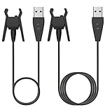 2Pcs Fitbit Alta Charger with Restart Button ( 30cm, 100cm), EveShine Replacement USB Charging Cable Charging Cradle Dock Cable Adapter for Fitbit Alta Smart Fitness Tracker Watch