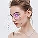 HUA JU Eyeglass Chains for Women Girl Glasses Beaded Reading Glasses Cords Sunglasses Holder Strap Lanyards Eyewear Retainer(Silver)