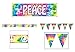 60's HIPPIE PEACE Party DECORATION Set/SIXTIES Decor Tree HUGGER/TIE DYE/PENNANTS/BANNER/WARNING TAPE/PEACE/LOVE/RETRO
