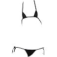 YOMORIO Womens Micro Bikini Sexy Mini Triangle Bikini Japanese Lingerie with G-String Thong