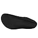 EQUICK Water Socks New Updated Version Durable Aqua Fins Barefoot Shoes Beach Pool Swim Surf Yoga Exercise,CTF01,Black,XXL