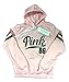 Womens Chic Drawstring Long Sleeve Hooded Sweatshirt Pink Small / US0-2