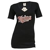 Women's Minnesota Twins V-Neck Vintage Look T-Shirt