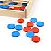 IAMGlobal 4 in a Row. Four in a Row Wooden Game, Line Up 4, Classic Family Toy, Board Game for Kids and Family for Fun
