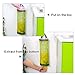 Plastic Bag Holder Sulimy Dispensers Folding Mesh Garbage Bags 2pcs Hanging Storage Bag Trash bags Holder Organizer Recycling Grocery Pocket Containers with 2 Hooks for Home and Kitchen Grey & Green