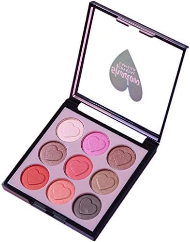 UOKNICE Eye Shadow for Women, Beauty Natural Colorful Set with Brush 9 Colors Palette Cosmetic Makeup Eyeshadow