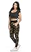 Zipper Detail Drawstring Camouflage Jogger Pants, Zip Camo Jogger, Small / Medium