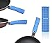 (SET OF 6) Premium Quality Silicone Pot Holders, Handle Holders for Hot Pans and Cast Iron Skillets. 5 in 1 as Hot Pad, Spoon Rest,Trivets, Jar Opener, Pot Mat. Flexible,Thick and Durable