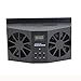 bestpriceam Solar Dual Fan Car Front/Rear Window Air Vent Cool Cooler Fan Windshield Fan (Black)