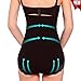 GAODI One-piece Hi-waist Tummy Control Full Cover Yoga Dress Butt Lifter Panty (M/L, Black)