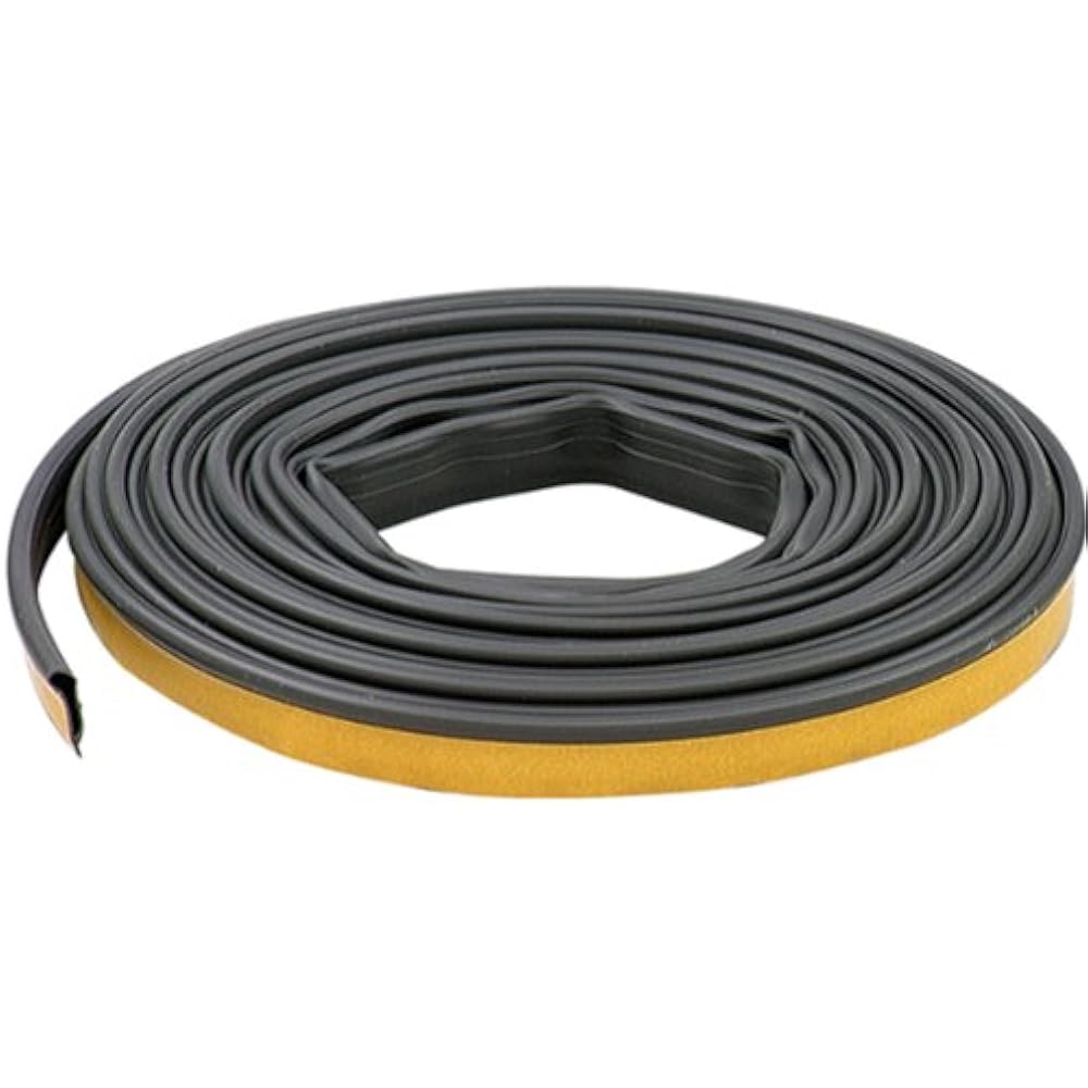 68668 1/2Inch 20Feet Black Silicone Door Seal Weatherproofing Garage