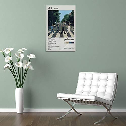XYDQ Poster décoratif sur toile The Beatles Abbey Road pour salon, chambre à coucher 50 x 75 cm - Les Beatles, Paul McCartney, John Lennon, RIngo Starr, George Harrison XYDQ Poster décoratif sur toile The Beatles Abbey Road pour salon, chambre à coucher 50 x 75 cm – Image 6