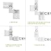 LightingWill 10pcs Pack L Shape Solderless Snap Down 2Conductor LED Strip Connector for Right Angle Corner or 90 Degree Connection of 8mm Wide 3528 2835 Single Color Flex LED Strips