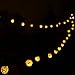 dephen Solar Ball String Lights 20ft 30 LEDs Outdoor Fairy Lights Hollow Lights Ball String Lights for Garden Yard Patio Camping Party Home Christmas Tree Decoration (Warm White)
