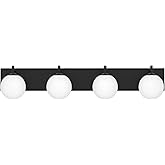 Aipsun Bathroom Light Fixtures, 4 Lights Matte Black Vanity Light, Modern Wall Sconces Lighting, Modern Bath Wall Mounted Lig