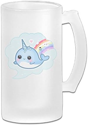 Jidfnjg Cute Kawaii Baby Narwhal It's Good For Your Coffee, Wine, Beer, Juice, Whiskey Or Any Cold Drink.