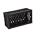 Household Essentials ML-7022 Set of Three Wicker Storage Baskets with Removable Liners | Paper Rope Black Stain