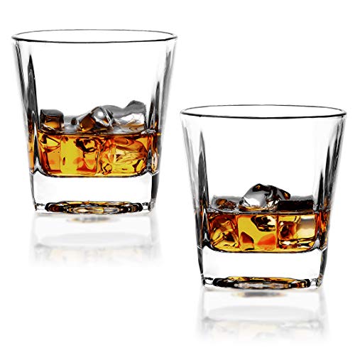 Reatr Glass Reatr Square 8Ounce Whisky Glasses Set Of 2 Rocks Glass