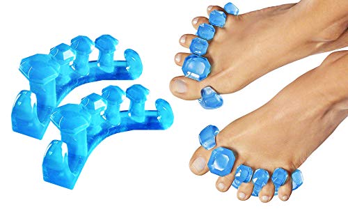 Gel Toe Separator and Toe Spacer Stretcher Metatarsal Alignment Bunion Corrector and Support Pedicure Toe Splitter and Toe Straightener and Spacer Fixes Hammer Toes, Crooked Toes, and Overlapping Toes