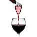 Metrokane Rabbit Wine Aerator Pourer with Wine Bottle Stopper Set Silver