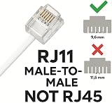Alida Systems ADSL Cable 10m Gold Plated High Speed Internet Router Modem RJ11 view 3