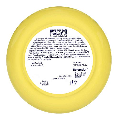 nivea soft tropical fruit