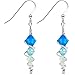 Body Candy Handcrafted 925 Silver Blue Icicle Drop Earrings Created with Swarovski Crystals