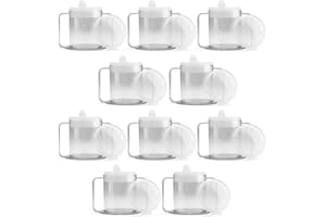 Providence Spillproof 9oz Adult Sippy Cup with 2 Handles - Independence Sip Cups for Adults for Limited Mobility - Handicapped Accessories - Handicap Cups for Elderly Care - Made in the USA - 10 pack