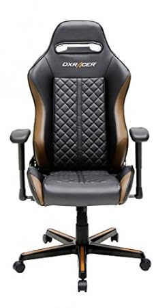 DXRacer OH/DH73/NC D73-NC Gaming Stuhl, Polyester, Schwarz/Braun Medium