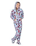 Footed Pajamas Blue Cupcakes Kids Hoodie Fleece