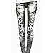 Amybria Women's Skinny Jeggings Stretchy Slim Denim Look Leggings Trousers Black