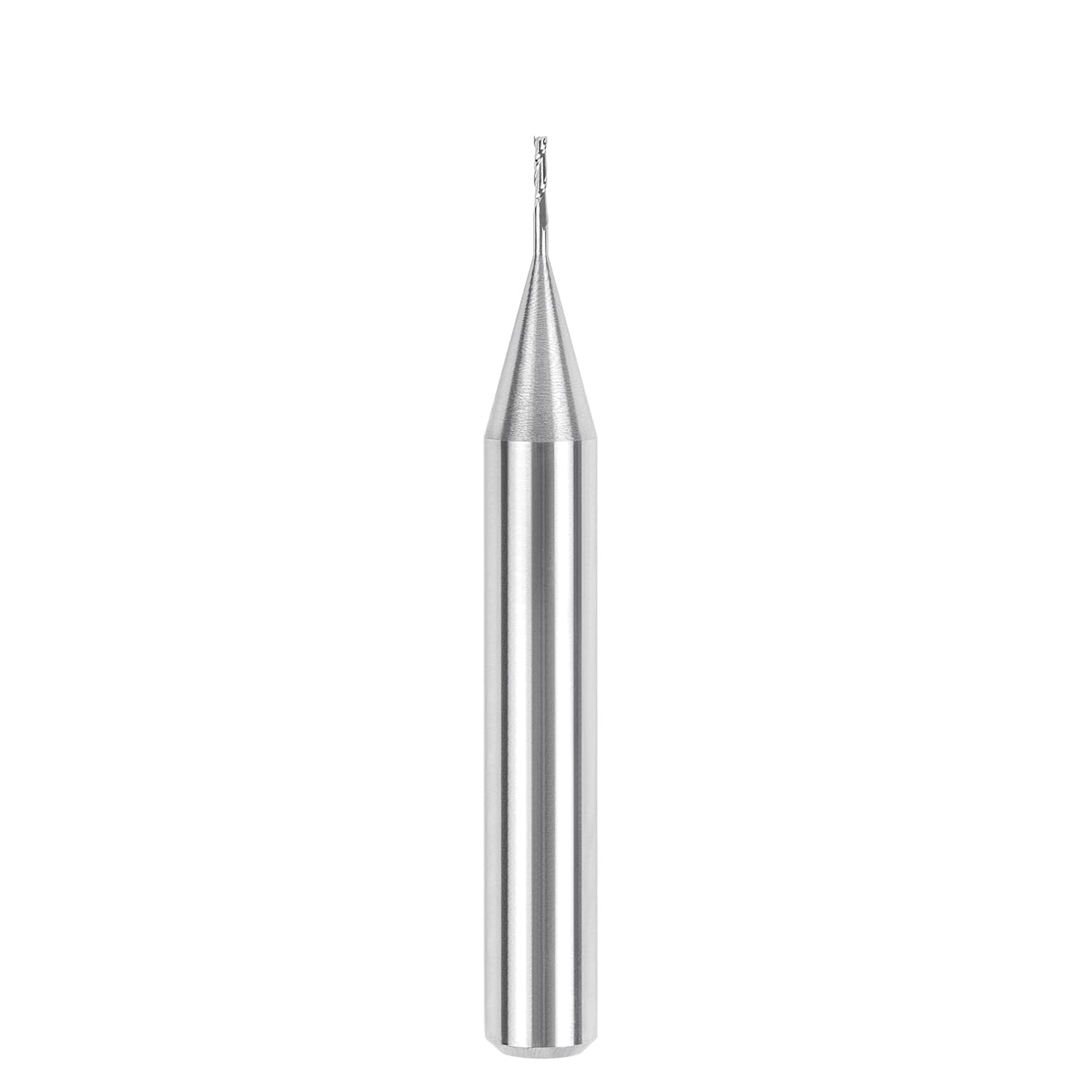 SpeTool Spiral Up Cut Router Bit, 1/32 Inch Cutting Diameter, 1/8 Inch Cutting Length, 1/4 Inch Shank, TAC Coated Solid Carbide End Mill for CNC Wood Carving