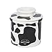 Butter Bell - The Original Butter Bell crock by L Tremain, a Countertop French Ceramic Butter Dish Keeper for Spreadable Butter, Cow Pattern, Black & White