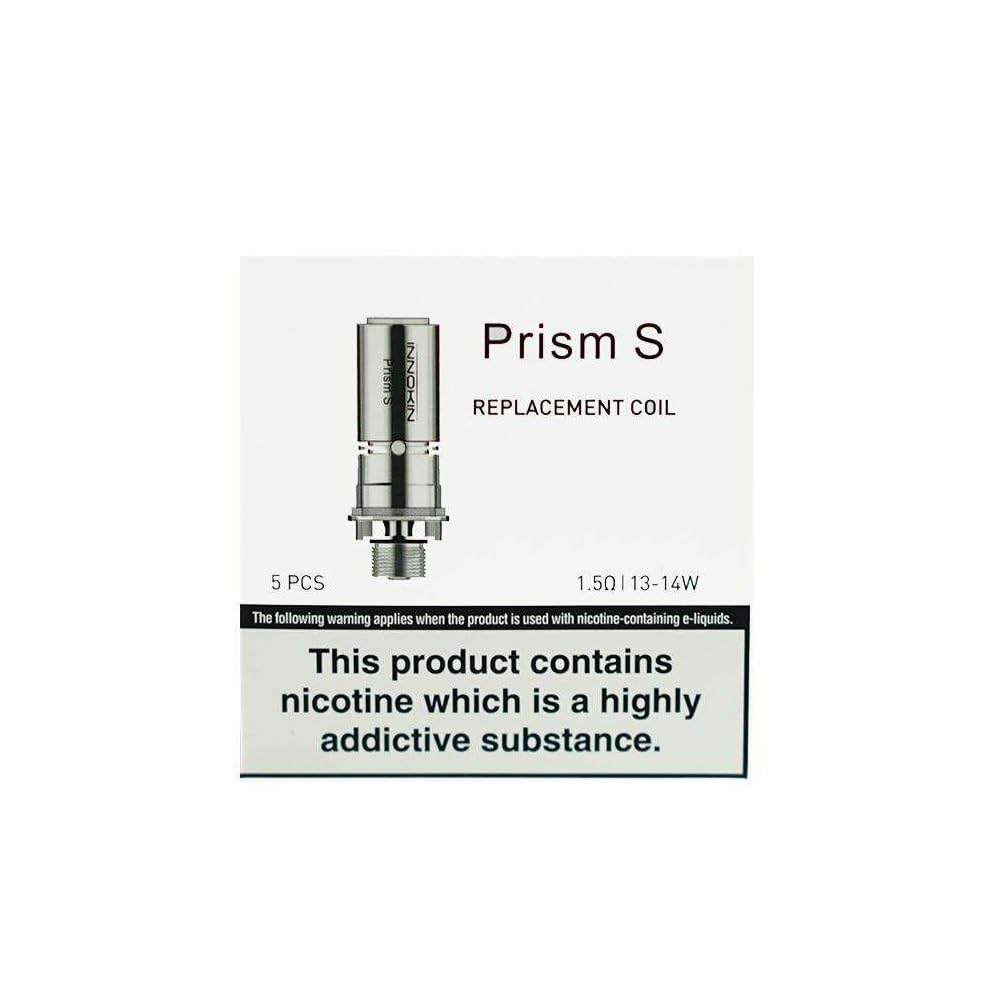 INNOKIN Endura T20S Prism S Replacement Coils 1.5 Ohm, Compatible with Endura T20S, MTL Vaping, Pack of 5 No Nicotine