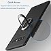 WATACHE Galaxy Note 8 Case, Ultra Slim Thin Flexible TPU Shockproof Protective Cover Case with Magnetic 360 Degree Rotating Ring Holder for Samsung Galaxy Note 8 (Black)