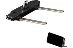 240W USB C to USB C Fast Charging Cable with 360° Rotatable Invisible Phone Stand, Detachable 2-in-1 Stand Adapter, 5ft Liqui