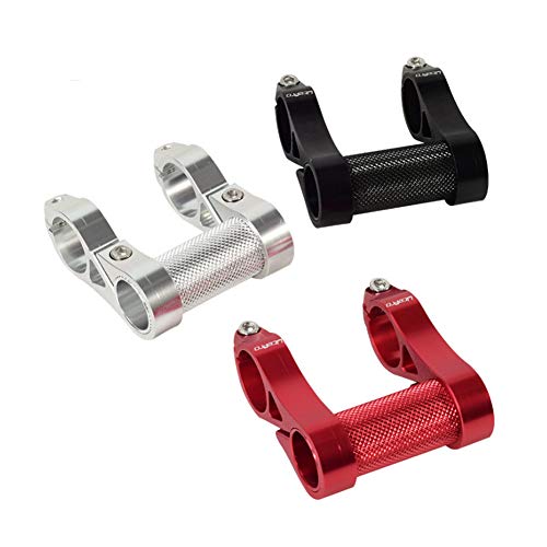 Zhengpin Bike Handlebar Extender, Mountain Bicycle Handlebar Extension Adjustable Double Stem Folding Bike Stem for BMX Stem Riser Bicycle Handlebar Stem Extender