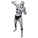 Morphsuits Monster Mouth, Black/Grey/White, X-Large Skinsuit