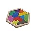 PlayMaty Colorful Wooden Tangram Puzzle Heart Shape Montessori Educational Toys For Children DIY Math Toy Jigsaw Puzzles Kids Intellectual Blocks Toy