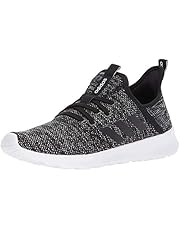 adidas Women's Cloud foam Pure Running Shoe, Black/Black/White, 8.5 US