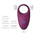 SVAKOM Wendy Vibrating Cock Ring Vibrator Powerful Full Silicone Penis Ring Waterproof Rechargeable Longer Lasting Erection Adult Sex Toy for Men Couples (Violet)