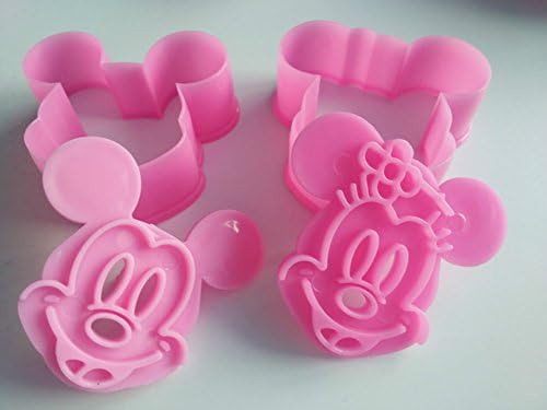 2Pcs/Set Cartoon Cookie Mould Plastic Sugar Fondant Cake Mold Biscuit Cookie Cutters Cookie Tools
