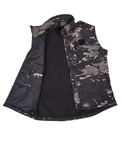 Mil-Tec Softshell Weste multitarn Black – Bild 3