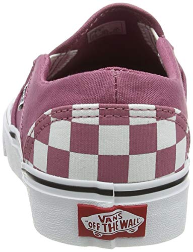 maroon vans womens slip ons